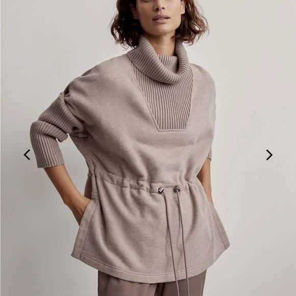 Varley cavello longline sweat taupe marl - Picture 3 of 3